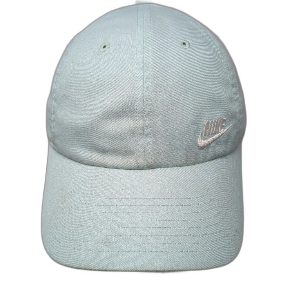 Nike Baseball Cap Blue One Size Heritage86 Adjustable Logo Polyester Hat
